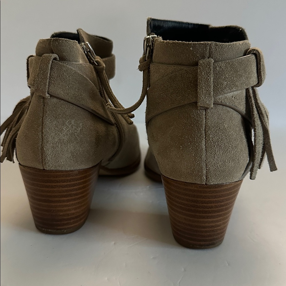 Rebecca Minkoff Taupe Suede Ankle Booties - Picture 5 of 8